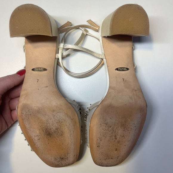 Ivory Badgley Mischka open-toed heels - Picture 5 of 6